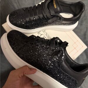 Alexander Mcqueen Oversized Sneaker Black/Gold/Glitter